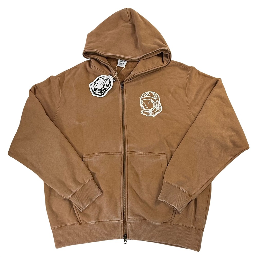 Billionaire Boys Club BBC Brown Full Zip Astronaut Logo Hoodie XXL NWT